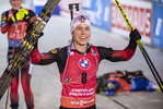 06.12.2020, xkvx, Biathlon IBU Weltcup Kontiolahti, Verfolgung Damen, v.l. Tiril Eckhoff (Norway) gewinnt die Goldmedaille / wins the gold medal