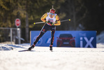 17.12.2020, xkvx, Biathlon IBU Weltcup Hochfilzen, Sprint Herren, v.l. Benedikt Doll (Germany) in aktion / in action competes