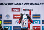 17.12.2020, xkvx, Biathlon IBU Weltcup Hochfilzen, Sprint Herren, v.l. Sturla Holm Laegreid (Norway) bei der Siegerehrung / at the medal ceremony