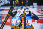 19.12.2020, xkvx, Biathlon IBU Weltcup Hochfilzen, Verfolgung Damen, v.l. Tiril Eckhoff (Norway) und Ingrid Landmark Tandrevold (Norway)  / 