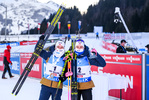 19.12.2020, xkvx, Biathlon IBU Weltcup Hochfilzen, Verfolgung Damen, v.l. Tiril Eckhoff (Norway) und Ingrid Landmark Tandrevold (Norway)  / 