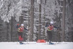 06.01.2022, xkvx, Biathlon IBU Weltcup Oberhof, Training Damen und Herren, v.l. Ski Technican (Norway) in aktion / in action competes