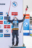 08.01.2020, xkvx, Biathlon IBU Weltcup Oberhof, Sprint Herren, v.l. Sturla Holm Laegreid (Norway) bei der Siegerehrung / at the medal ceremony