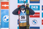 08.01.2020, xkvx, Biathlon IBU Weltcup Oberhof, Sprint Herren, v.l. Tarjei Boe (Norway) bei der Siegerehrung / at the medal ceremony