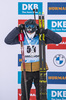 08.01.2020, xkvx, Biathlon IBU Weltcup Oberhof, Sprint Herren, v.l. Tarjei Boe (Norway) bei der Siegerehrung / at the medal ceremony