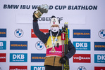 08.01.2020, xkvx, Biathlon IBU Weltcup Oberhof, Sprint Herren, v.l. Johannes Thingnes Boe (Norway) bei der Siegerehrung / at the medal ceremony