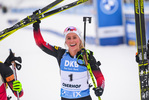 09.01.2020, xkvx, Biathlon IBU Weltcup Oberhof, Verfolgung Damen, v.l. Tiril Eckhoff (Norway) im Ziel / in the finish