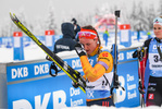 09.01.2020, xkvx, Biathlon IBU Weltcup Oberhof, Verfolgung Damen, v.l. Denise Herrmann (Germany) im Ziel / in the finish