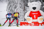 09.01.2020, xkvx, Biathlon IBU Weltcup Oberhof, Verfolgung Herren, v.l. Tarjei Boe (Norway) und Johannes Thingnes Boe (Norway)  / 
