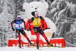 09.01.2020, xkvx, Biathlon IBU Weltcup Oberhof, Verfolgung Herren, v.l. Tarjei Boe (Norway) und Johannes Thingnes Boe (Norway)  / 