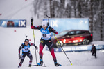 13.01.2020, xkvx, Biathlon IBU Weltcup Oberhof, Sprint Herren, v.l. Vetle Sjaastad Christiansen (Norway) in aktion / in action competes