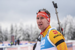 13.01.2020, xkvx, Biathlon IBU Weltcup Oberhof, Sprint Herren, v.l. Johannes Kuehn (Germany) im Ziel / in the finish