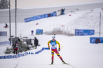 13.01.2020, xkvx, Biathlon IBU Weltcup Oberhof, Sprint Herren, v.l. Tom Lahaye-Goffart (Belgium) im Ziel / in the finish