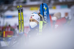 14.01.2020, xkvx, Biathlon IBU Weltcup Oberhof, Sprint Damen, v.l. Tiril Eckhoff (Norway) schaut / looks on