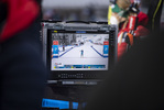 14.01.2020, xkvx, Biathlon IBU Weltcup Oberhof, Sprint Damen, v.l. Caroline Colombo (France) im Ziel / in the finish