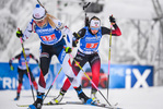 16.01.2020, xkvx, Biathlon IBU Weltcup Oberhof, Staffel Damen, v.l. Ingrid Landmark Tandrevold (Norway)  / 