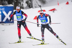 16.01.2020, xkvx, Biathlon IBU Weltcup Oberhof, Staffel Damen, v.l. Ida Lien (Norway) und Julia Schwaiger (Austria)  / 