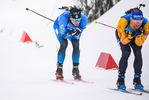 17.01.2020, xkvx, Biathlon IBU Weltcup Oberhof, Massenstart Herren, v.l. Emilien Jacquelin (France)  / 