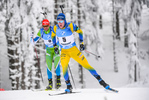 17.01.2020, xkvx, Biathlon IBU Weltcup Oberhof, Massenstart Herren, v.l. Sebastian Samuelsson (Sweden)  / 