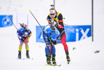 17.01.2020, xkvx, Biathlon IBU Weltcup Oberhof, Massenstart Herren, v.l. Lukas Hofer (Italy) und Johannes Thingnes Boe (Norway)  / 