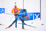 17.01.2020, xkvx, Biathlon IBU Weltcup Oberhof, Massenstart Herren, v.l. Emilien Jacquelin (France)  / 