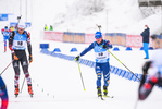17.01.2020, xkvx, Biathlon IBU Weltcup Oberhof, Massenstart Herren, v.l. Simon Eder (Austria) und Lukas Hofer (Italy)  / 