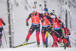 17.01.2020, xkvx, Biathlon IBU Weltcup Oberhof, Massenstart Damen, v.l. Tiril Eckhoff (Norway) und Ingrid Landmark Tandrevold (Norway)  / 