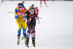 23.01.2021, xkvx, Biathlon IBU Weltcup Antholz, Massenstart Damen, v.l. Lisa Theresa Hauser (Austria)  / 