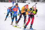 23.01.2021, xkvx, Biathlon IBU Weltcup Antholz, Massenstart Damen, v.l. Denise Herrmann (Germany)  / 