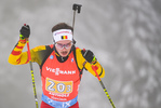 23.01.2021, xkvx, Biathlon IBU Weltcup Antholz, Staffel Herren, v.l. Tom Lahaye-Goffart (Belgium)  / 