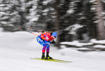23.01.2021, xkvx, Biathlon IBU Weltcup Antholz, Staffel Herren, v.l. Alexander Loginov (Russia)  / 