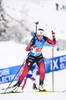 24.01.2021, xkvx, Biathlon IBU Weltcup Antholz, Staffel Damen, v.l. Karoline Offigstad Knotten (Norway)  / 
