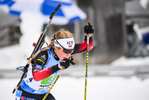24.01.2021, xkvx, Biathlon IBU Weltcup Antholz, Staffel Damen, v.l. Ingrid Landmark Tandrevold (Norway)  / 