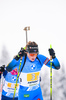 24.01.2021, xkvx, Biathlon IBU Weltcup Antholz, Staffel Damen, v.l. Justine Braisaz-Bouchet (France)  / 