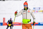 24.01.2021, xkvx, Biathlon IBU Weltcup Antholz, Massenstart Herren, v.l. Benedikt Doll (Germany)  / 
