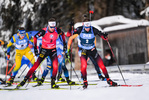 24.01.2021, xkvx, Biathlon IBU Weltcup Antholz, Massenstart Herren, v.l. Tarjei Boe (Norway) und Sturla Holm Laegreid (Norway)  / 