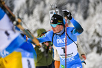 24.01.2021, xkvx, Biathlon IBU Weltcup Antholz, Massenstart Herren, v.l. Emilien Jacquelin (France)  / 
