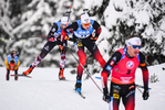 24.01.2021, xkvx, Biathlon IBU Weltcup Antholz, Massenstart Herren, v.l. Vetle Sjaastad Christiansen (Norway)  / 
