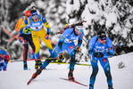 24.01.2021, xkvx, Biathlon IBU Weltcup Antholz, Massenstart Herren, v.l. Benjamin Weger (Switzerland)  / 