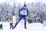 24.01.2021, xkvx, Biathlon IBU Weltcup Antholz, Massenstart Herren, v.l. Didier Bionaz (Italy)  / 