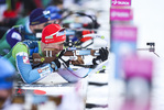 26.01.2021, xtwx, Biathlon IBU European Championships Duszniki Zdroj, Training Damen und Herren, v.l.   / 