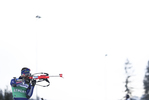 26.01.2021, xtwx, Biathlon IBU European Championships Duszniki Zdroj, Training Damen und Herren, v.l. Patrick Braunhofer (Italy) in aktion am Schiessstand / at the shooting range