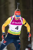 27.01.2021, xtwx, Biathlon IBU European Championships Duszniki Zdroj, Einzel Herren, v.l. Philipp Nawrath (Germany) in Aktion / in action competes