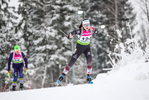 29.01.2021, xtwx, Biathlon IBU European Championships Duszniki Zdroj, Sprint Damen, v.l. Anna Juppe (Austria)  / 