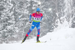29.01.2021, xtwx, Biathlon IBU European Championships Duszniki Zdroj, Sprint Herren, v.l. Evgenii Idinov (Russia)  / 