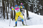 29.01.2021, xtwx, Biathlon IBU European Championships Duszniki Zdroj, Sprint Damen, v.l. Emma Nilsson (Sweden) in Aktion / in action competes