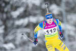 29.01.2021, xtwx, Biathlon IBU European Championships Duszniki Zdroj, Sprint Damen, v.l. Annie Lind (Sweden) in Aktion / in action competes