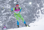 29.01.2021, xtwx, Biathlon IBU European Championships Duszniki Zdroj, Sprint Herren, v.l. Mark Vozelj (Slovenia) in Aktion / in action competes
