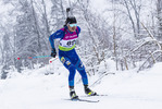 29.01.2021, xtwx, Biathlon IBU European Championships Duszniki Zdroj, Sprint Herren, v.l. Enkhsaikhan Enkhbat (Mongolia) in Aktion / in action competes
