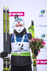 30.01.2021, xtwx, Biathlon IBU European Championships Duszniki Zdroj, Verfolgung Damen, v.l. Karoline Erdal (Norway)  /
